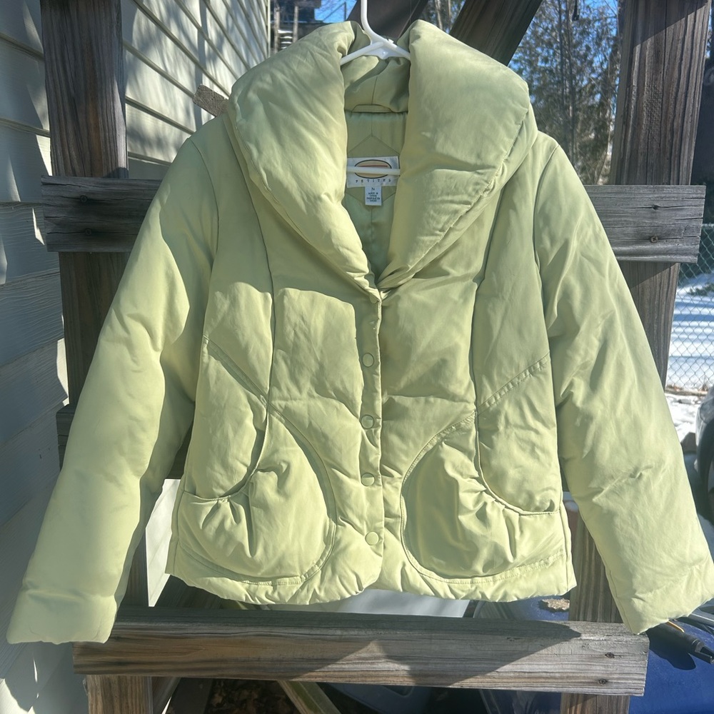 Talbots puffer jacket size medium petite
